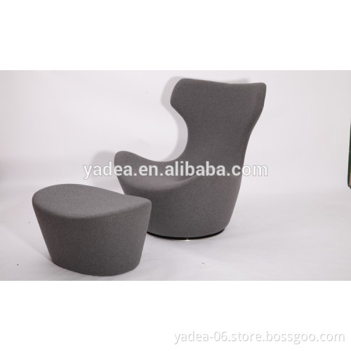 Modern classic hot sale cheap grande papilio chair with ottoman